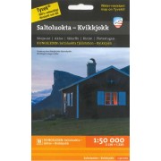  Kungsleden: Saltoluokta-Kvikkjokk 1:50 000 Calazo